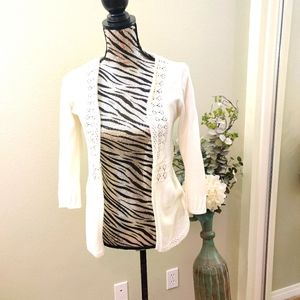 H&M White lace cardigan
